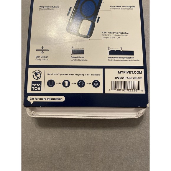 Pivet Apple iPhone 14 Pro‎ Aspect Case with MagSafe - Deep Ocean Blue - Picture 6 of 7